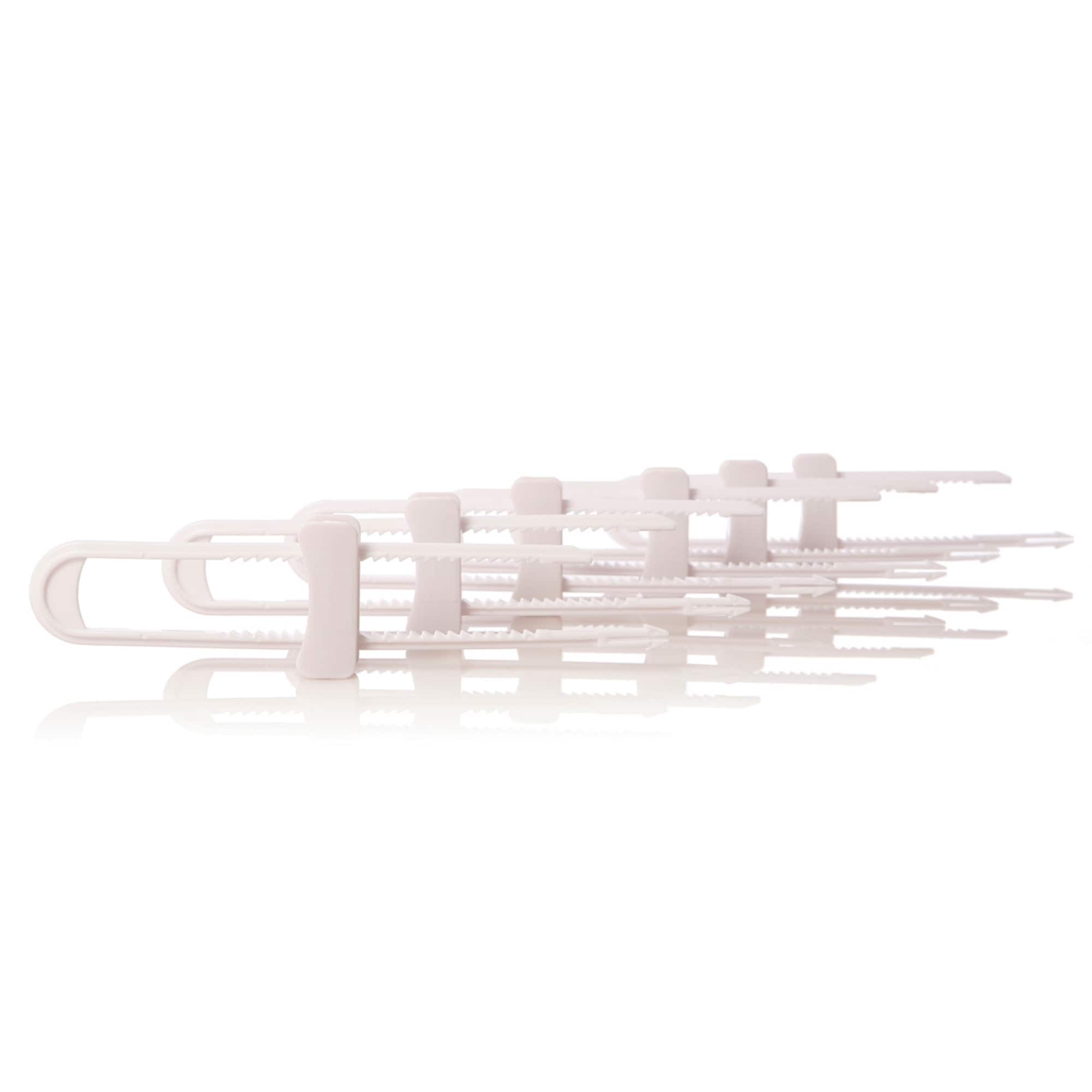 Dreambaby® White Cabinet Sliding Locks, 2 Packs of 6